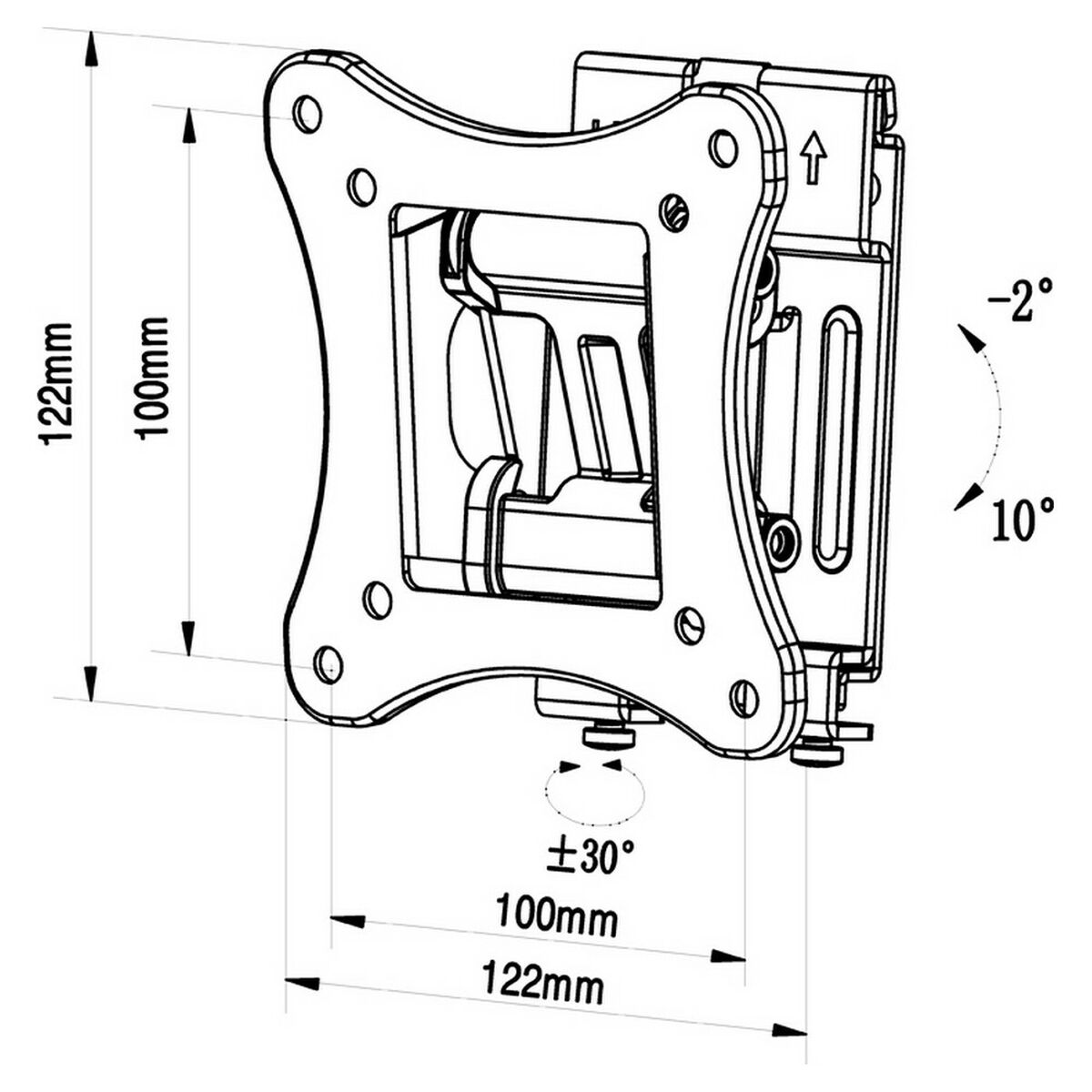 Suporte TV TM Electron 15 kg 10"-24"